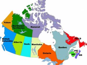 Провинции канады и их столицы. Провинции Канады: список
