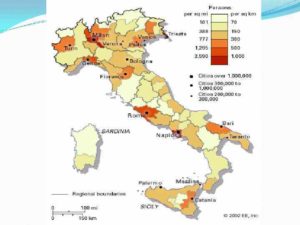 Средняя плотность населения италии. Население италии и ее этнический состав