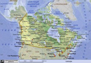 Транспортно географическое положение канады. География Канады, Карта Канады, экономико-географическое положение Канады